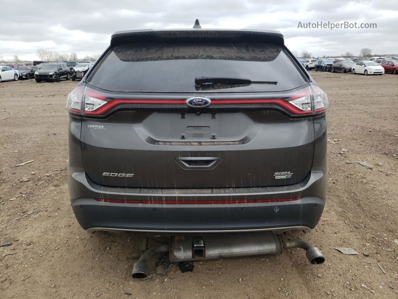 2015 Ford Edge Sel Gray vin: 2FMTK4J99FBB97345