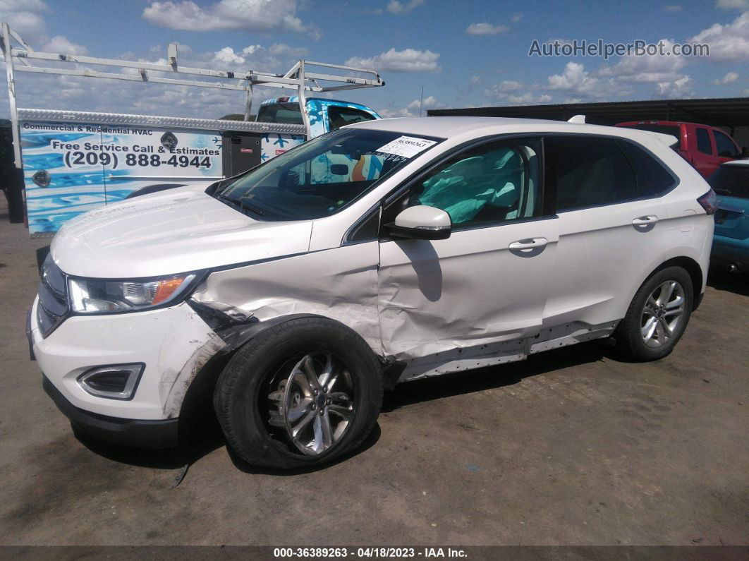 2015 Ford Edge Sel Белый vin: 2FMTK4J99FBC04472