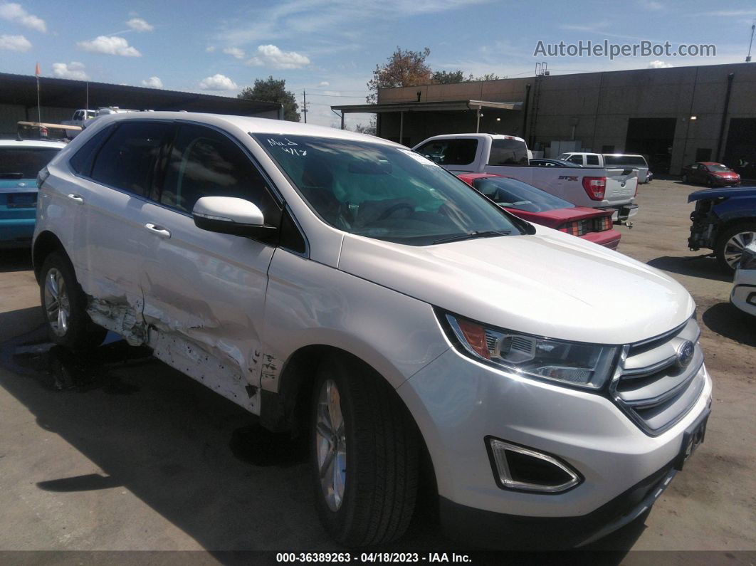 2015 Ford Edge Sel Белый vin: 2FMTK4J99FBC04472