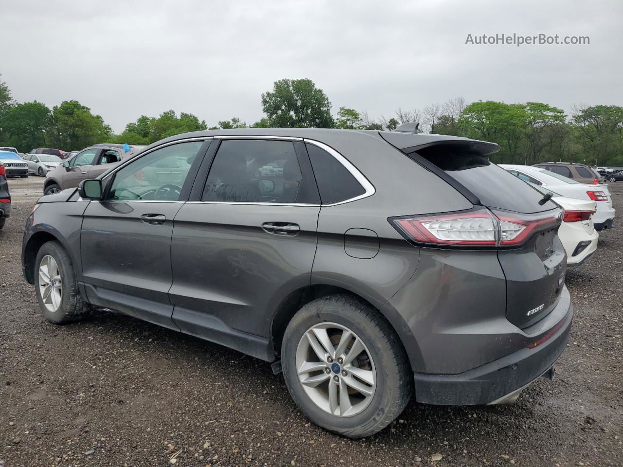 2015 Ford Edge Sel Gray vin: 2FMTK4J9XFBB33878