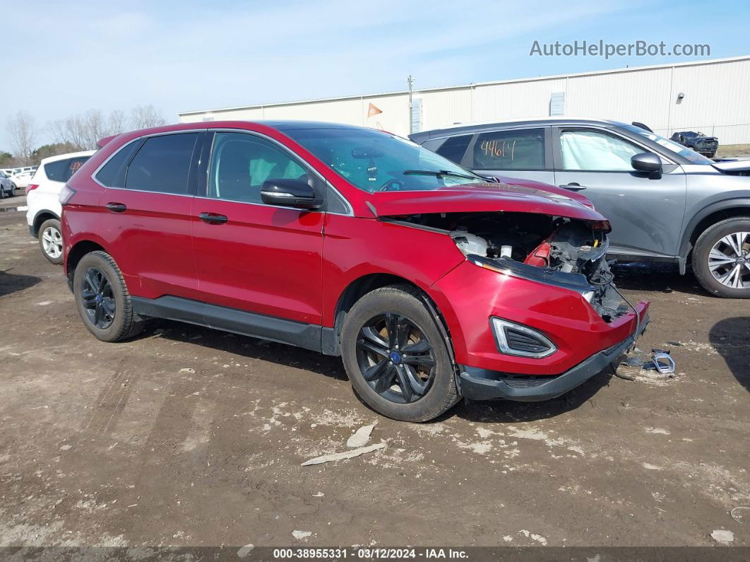 2015 Ford Edge Sel Red vin: 2FMTK4J9XFBB40166