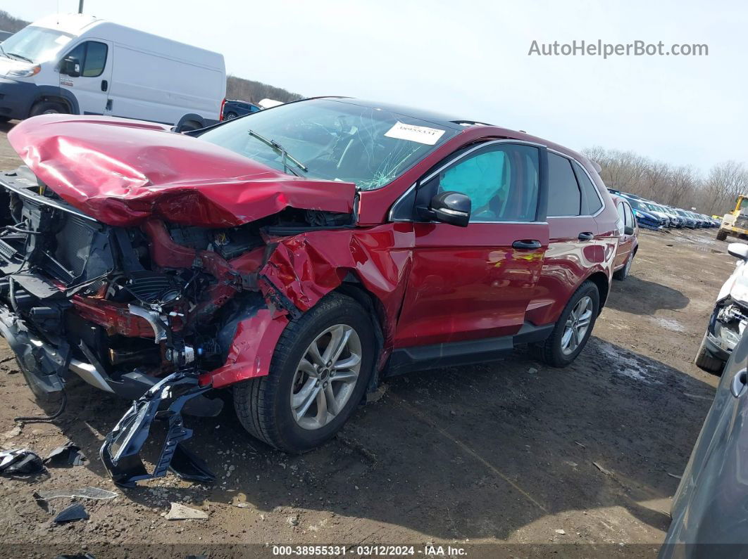 2015 Ford Edge Sel Red vin: 2FMTK4J9XFBB40166