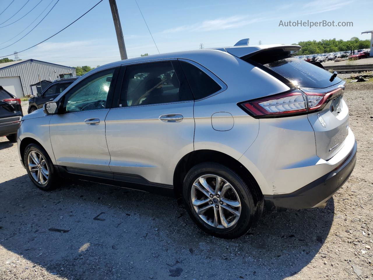 2015 Ford Edge Sel Silver vin: 2FMTK4J9XFBB55086