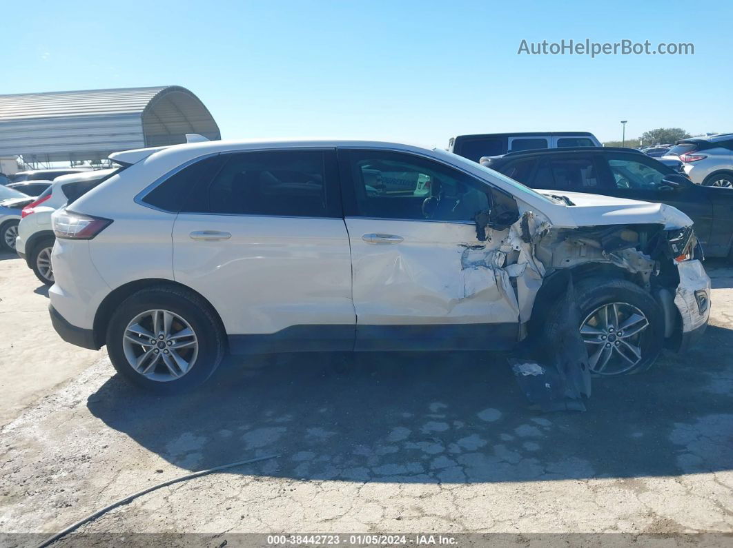 2015 Ford Edge Sel White vin: 2FMTK4J9XFBB68629