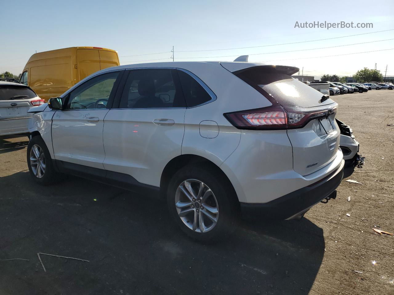 2015 Ford Edge Sel Белый vin: 2FMTK4J9XFBC17828