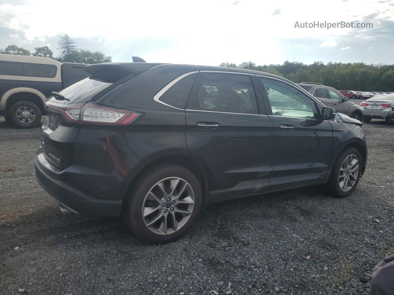 2015 Ford Edge Titanium Charcoal vin: 2FMTK4K83FBB05281