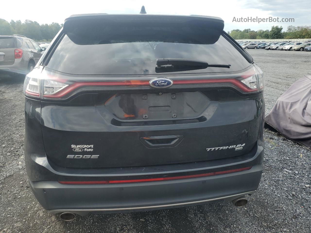 2015 Ford Edge Titanium Charcoal vin: 2FMTK4K83FBB05281