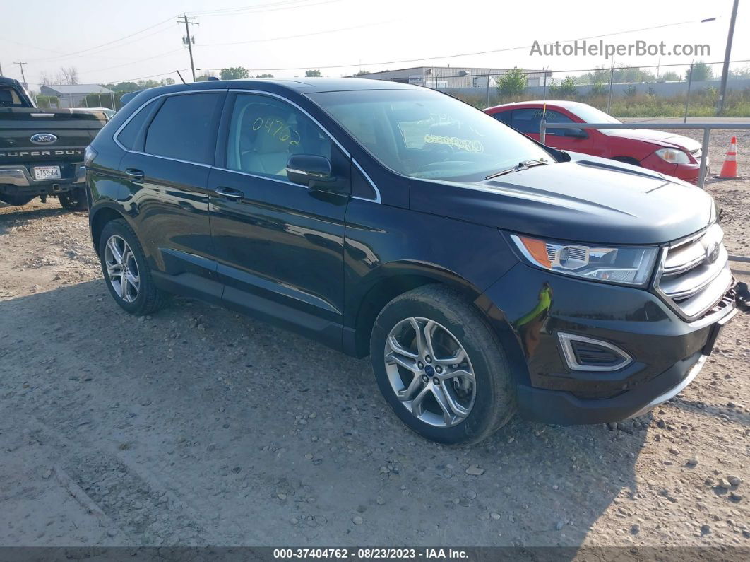 2015 Ford Edge Titanium Black vin: 2FMTK4K84FBB00946