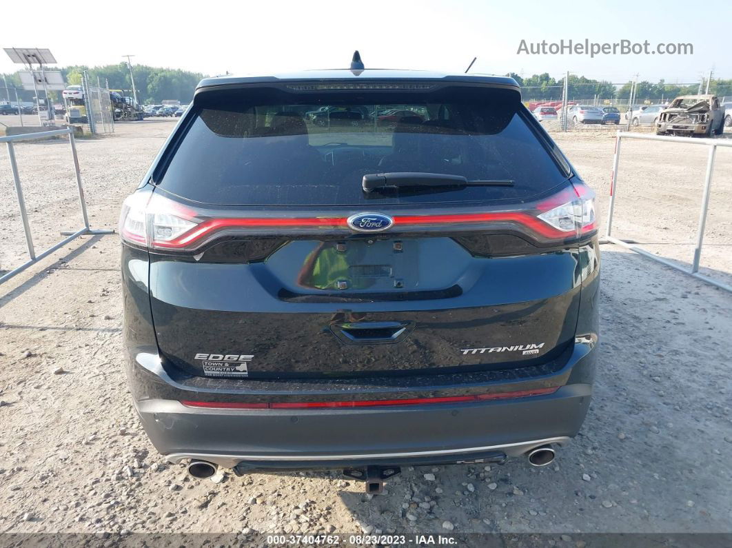 2015 Ford Edge Titanium Black vin: 2FMTK4K84FBB00946