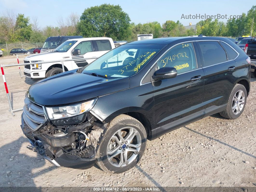 2015 Ford Edge Titanium Black vin: 2FMTK4K84FBB00946