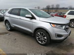 2015 Ford Edge Titanium Silver vin: 2FMTK4K84FBB33722