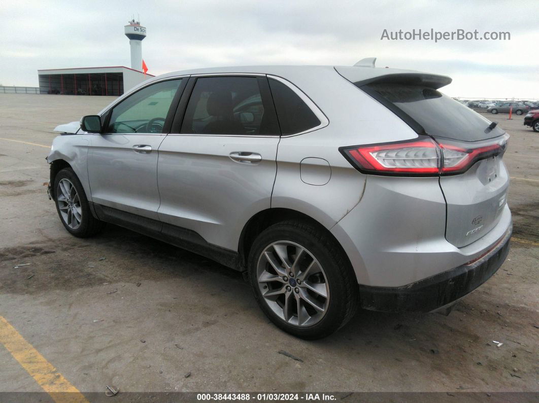 2015 Ford Edge Titanium Silver vin: 2FMTK4K84FBB33722