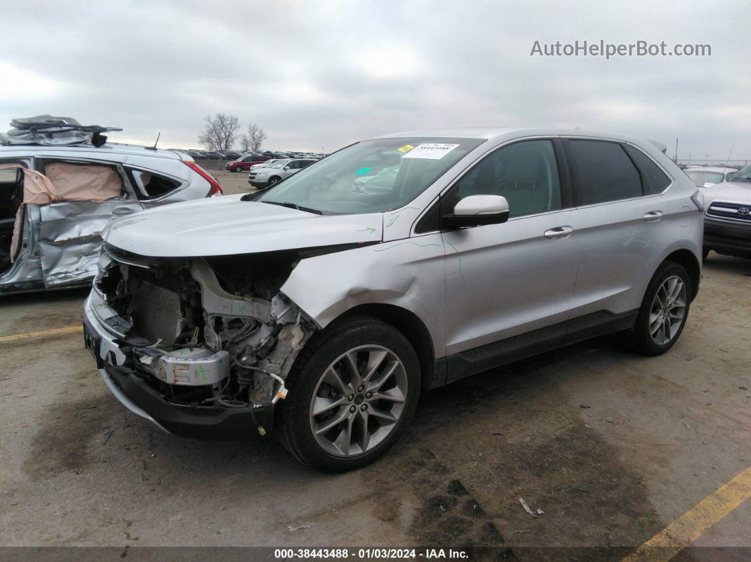 2015 Ford Edge Titanium Silver vin: 2FMTK4K84FBB33722