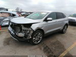 2015 Ford Edge Titanium Silver vin: 2FMTK4K84FBB33722