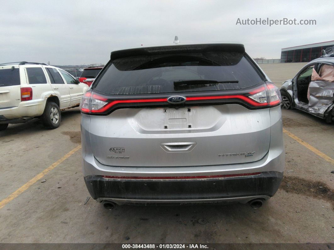 2015 Ford Edge Titanium Silver vin: 2FMTK4K84FBB33722