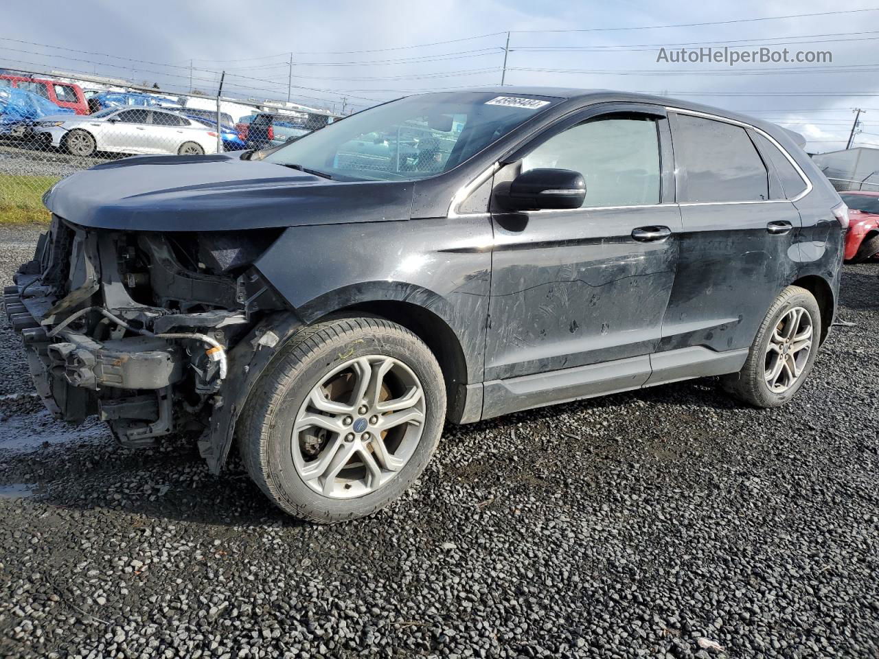 2015 Ford Edge Titanium Black vin: 2FMTK4K84FBB56160