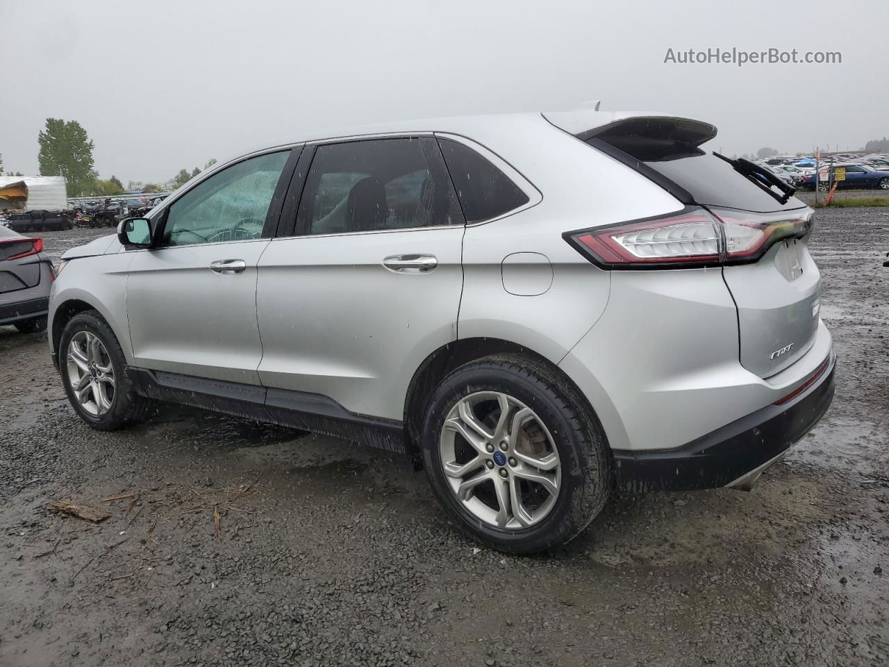 2015 Ford Edge Titanium Silver vin: 2FMTK4K85FBB52179