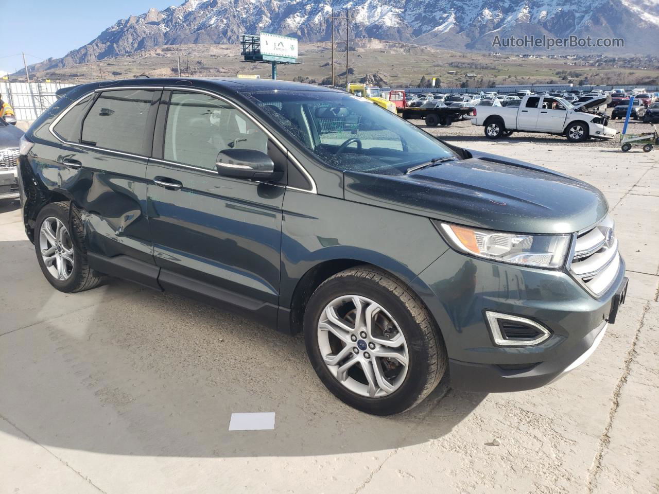 2015 Ford Edge Titanium Charcoal vin: 2FMTK4K85FBB72366