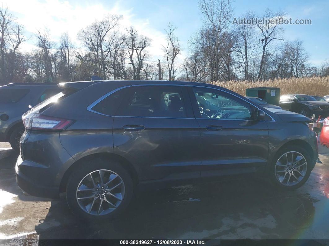 2015 Ford Edge Titanium Серый vin: 2FMTK4K85FBB79723