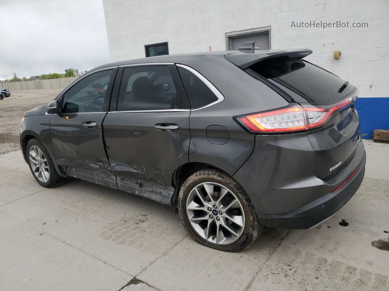 2015 Ford Edge Titanium Gray vin: 2FMTK4K87FBB28076