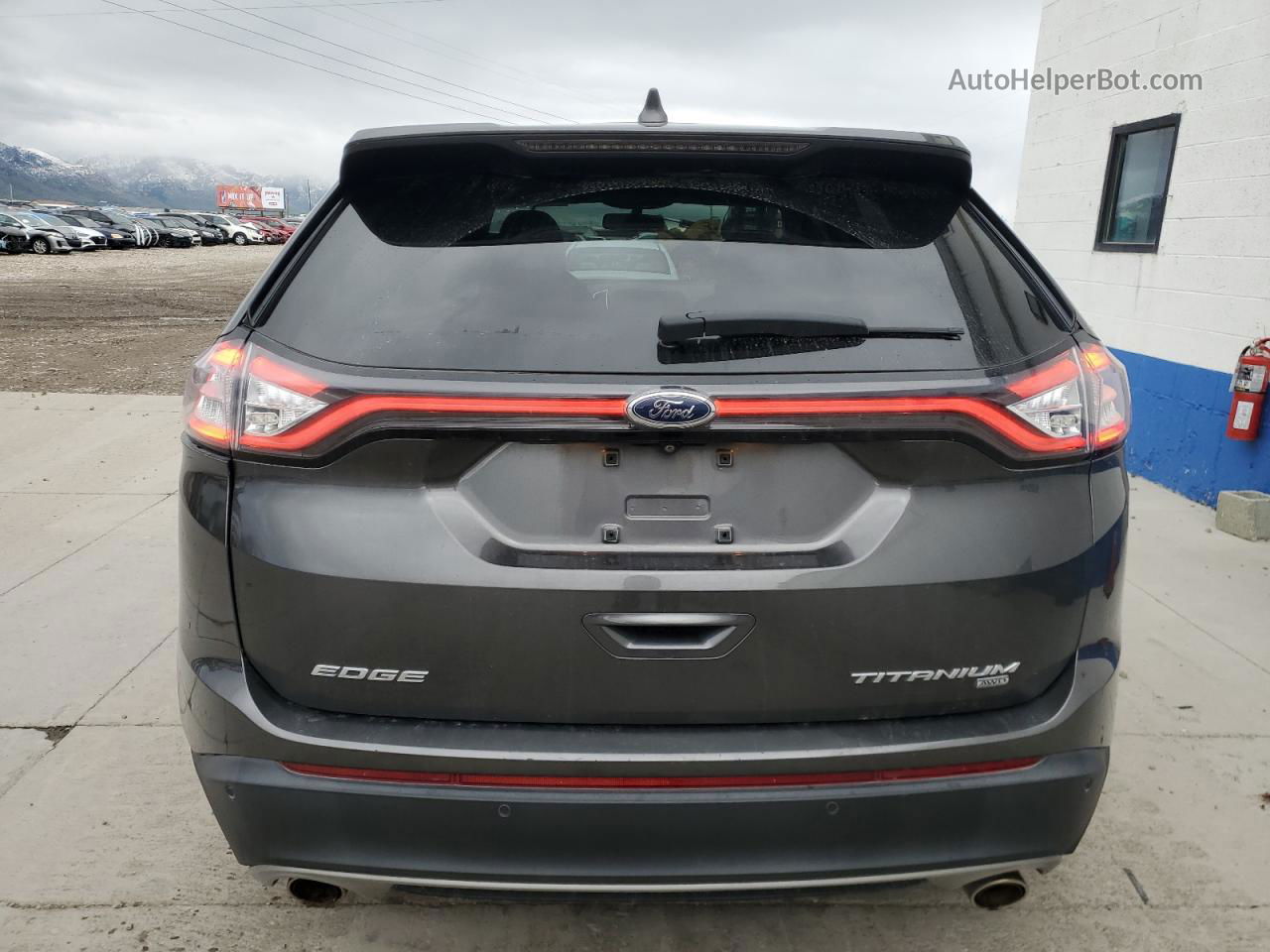 2015 Ford Edge Titanium Gray vin: 2FMTK4K87FBB28076