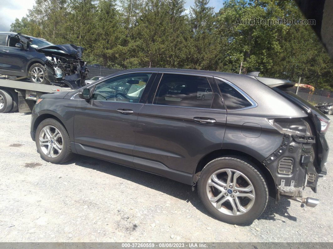 2015 Ford Edge Titanium Серый vin: 2FMTK4K88FBB68683