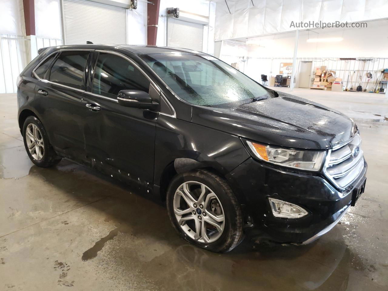 2015 Ford Edge Titanium Black vin: 2FMTK4K89FBC08754