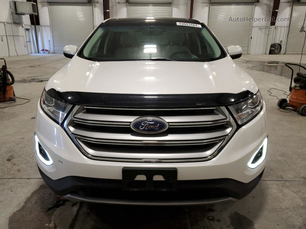 2015 Ford Edge Titanium White vin: 2FMTK4K8XFBB73609