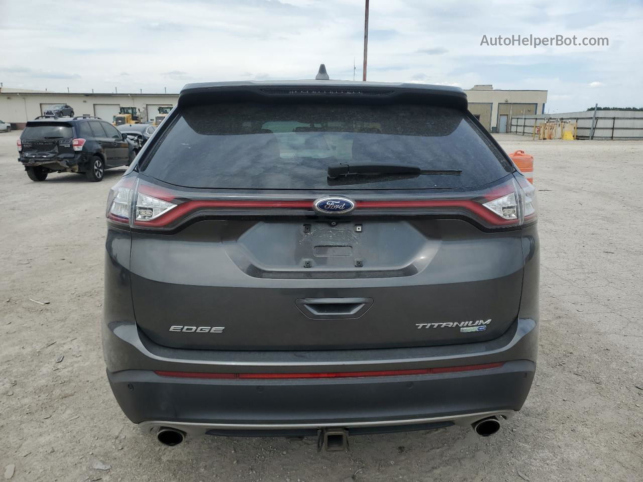 2015 Ford Edge Titanium Gray vin: 2FMTK4K90FBB02928