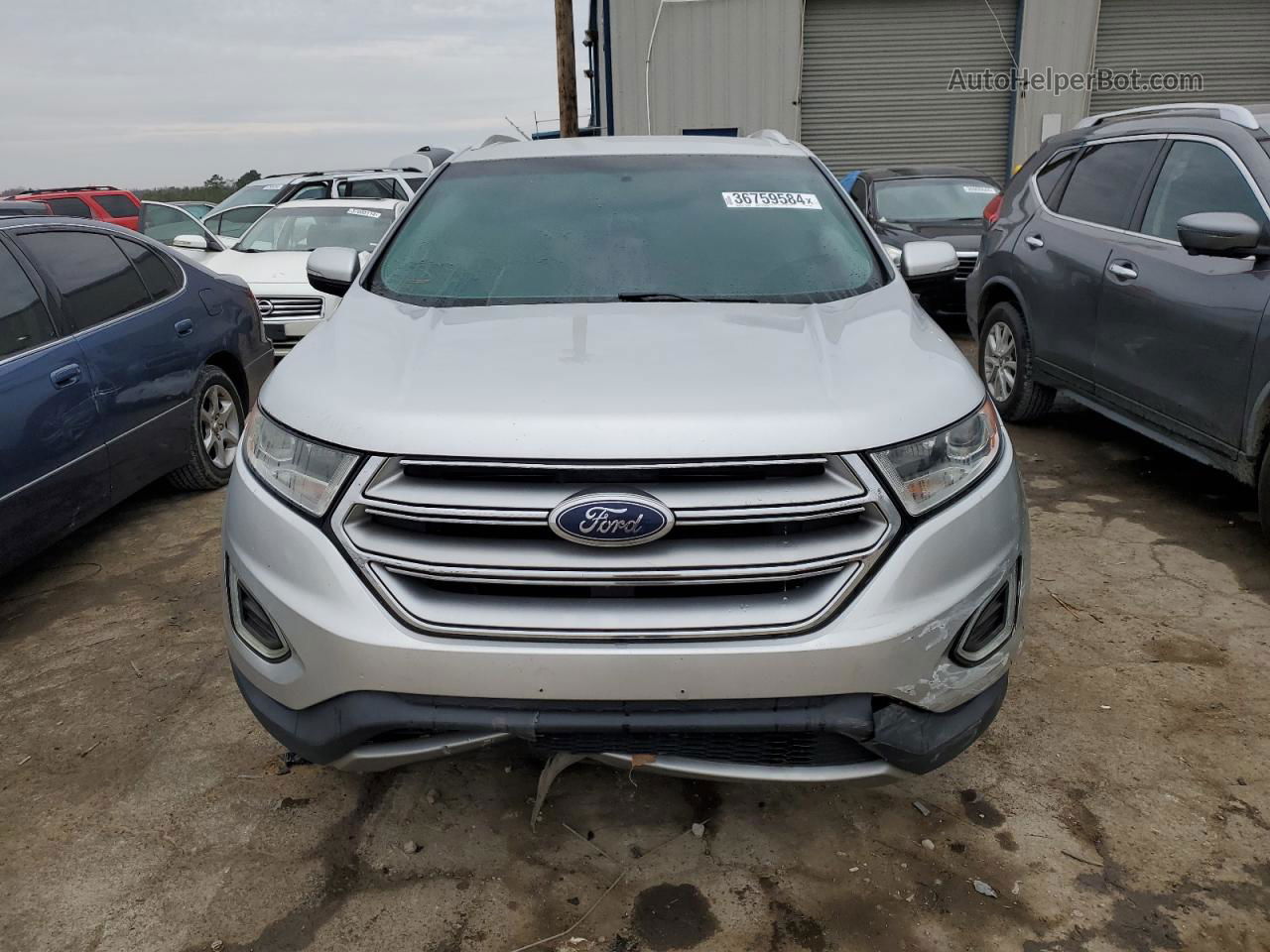 2015 Ford Edge Titanium Silver vin: 2FMTK4K91FBB56643