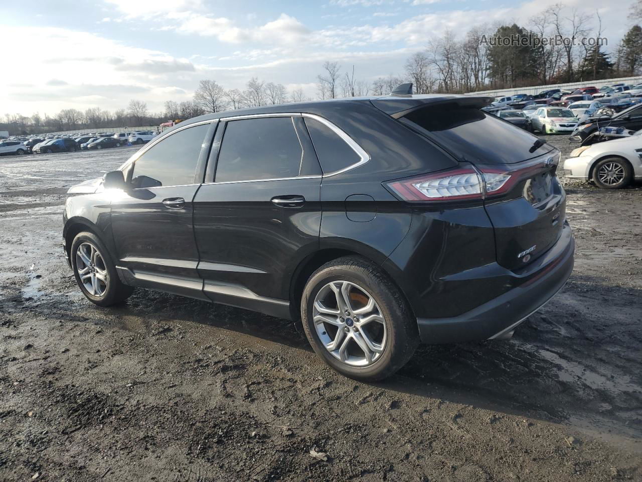 2015 Ford Edge Titanium Black vin: 2FMTK4K93FBB24762