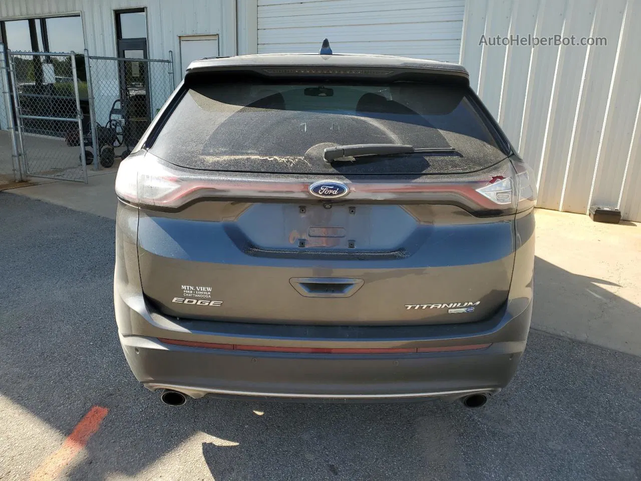 2015 Ford Edge Titanium Серый vin: 2FMTK4K93FBC05311