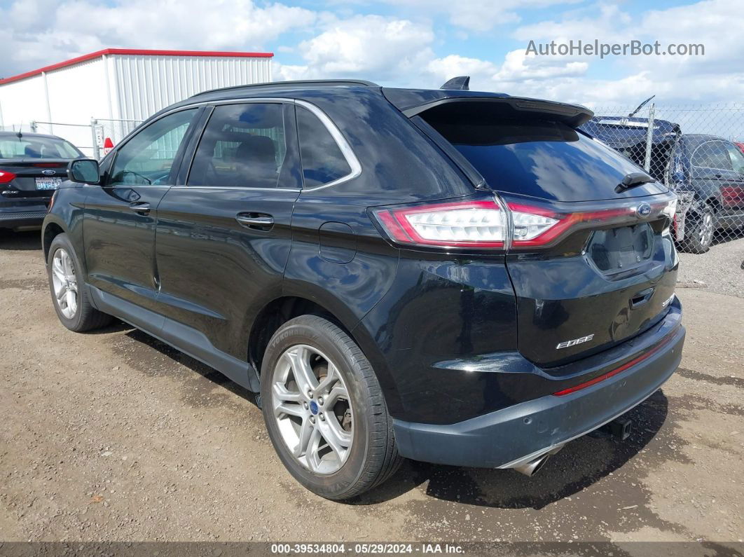 2015 Ford Edge Titanium Black vin: 2FMTK4K94FBB56426