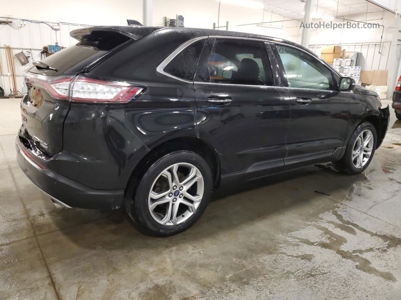 2015 Ford Edge Titanium Черный vin: 2FMTK4K95FBB28442