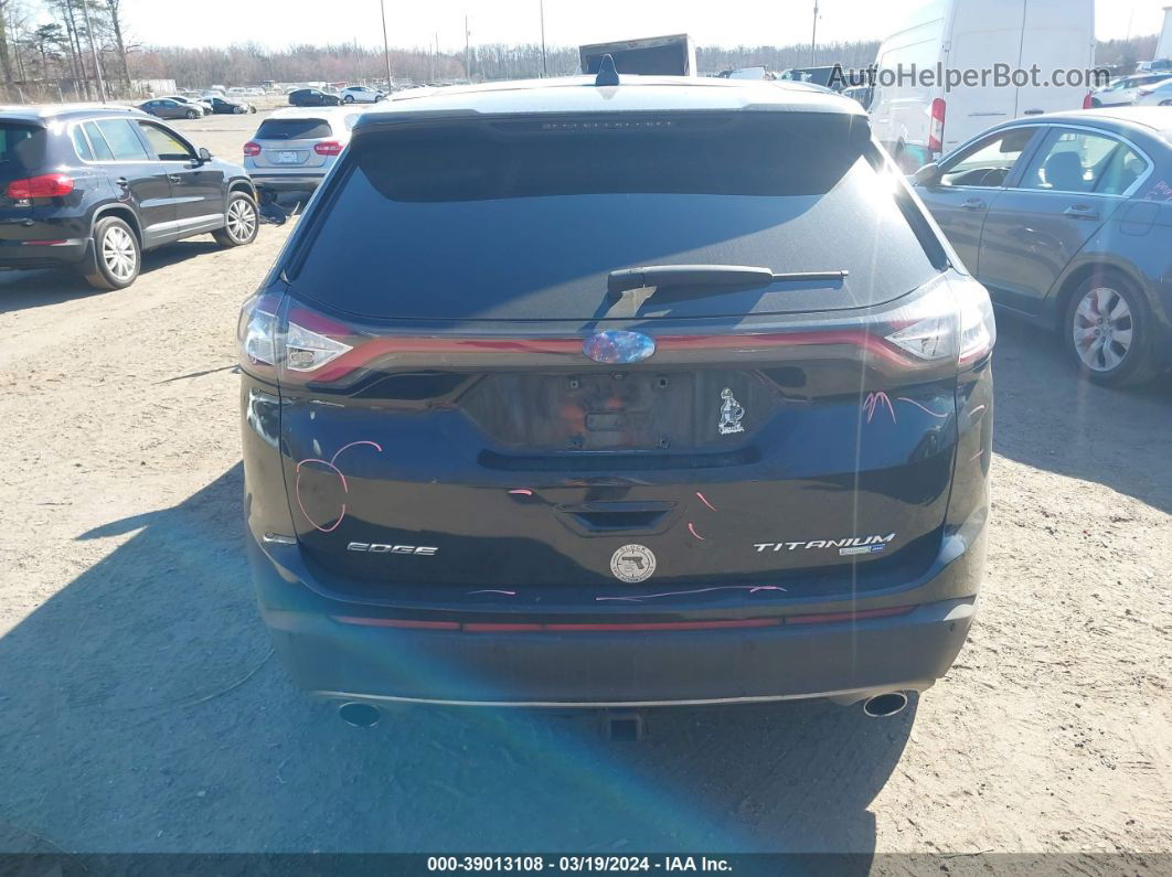 2015 Ford Edge Titanium Черный vin: 2FMTK4K96FBB24562