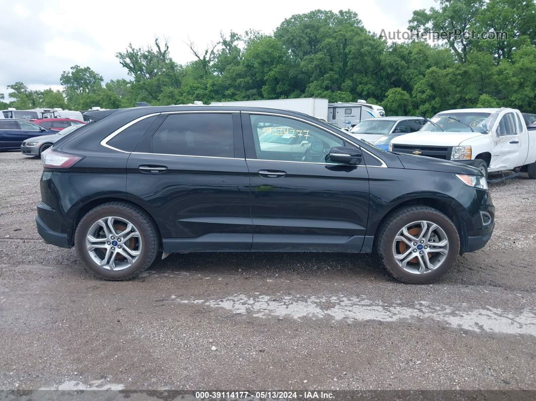 2015 Ford Edge Titanium Черный vin: 2FMTK4K96FBB42740