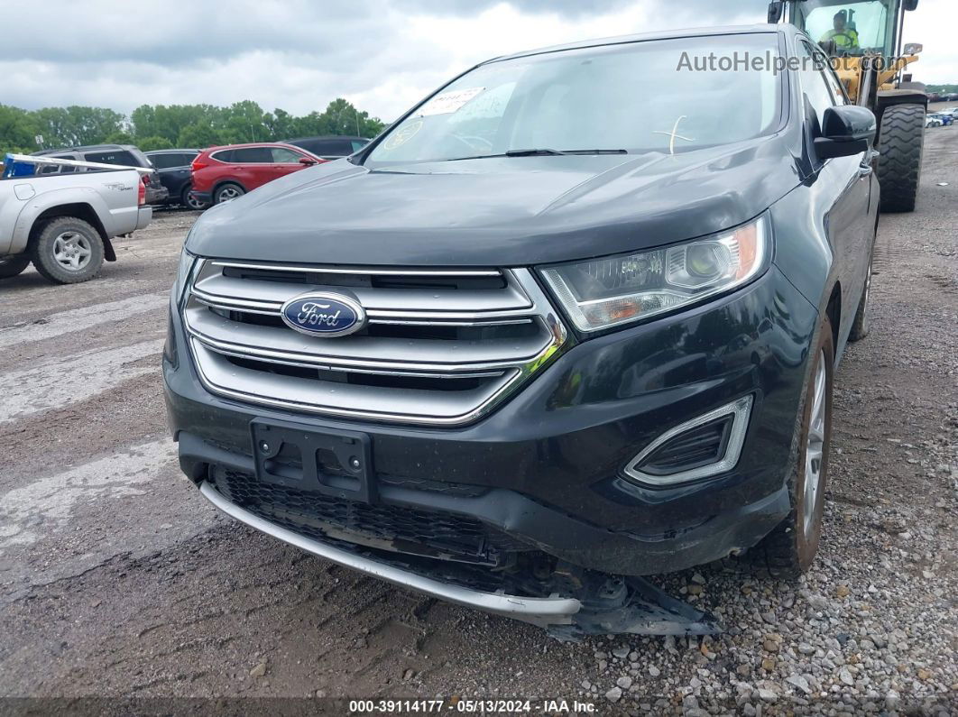 2015 Ford Edge Titanium Черный vin: 2FMTK4K96FBB42740