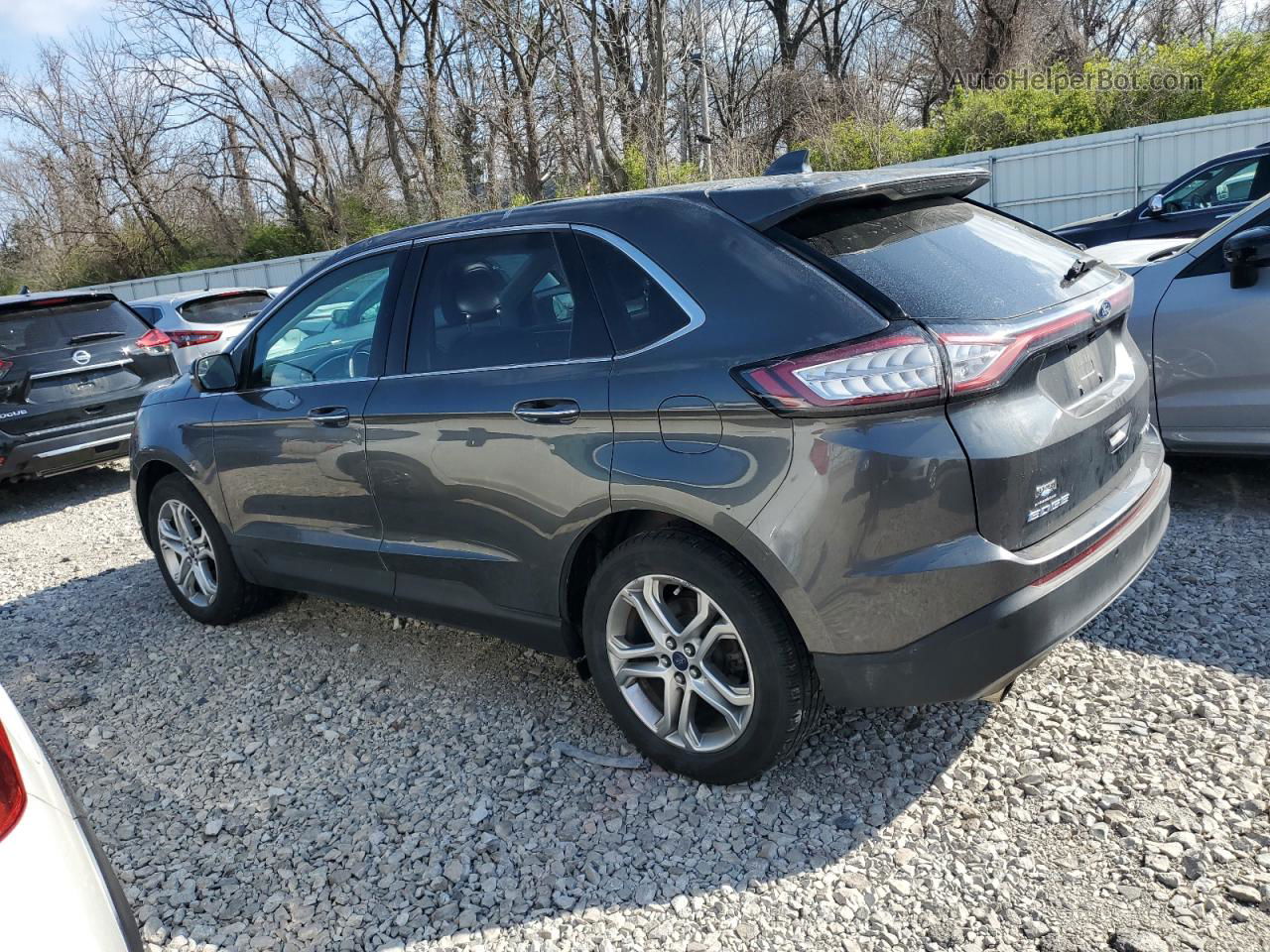 2015 Ford Edge Titanium Gray vin: 2FMTK4K96FBB42902