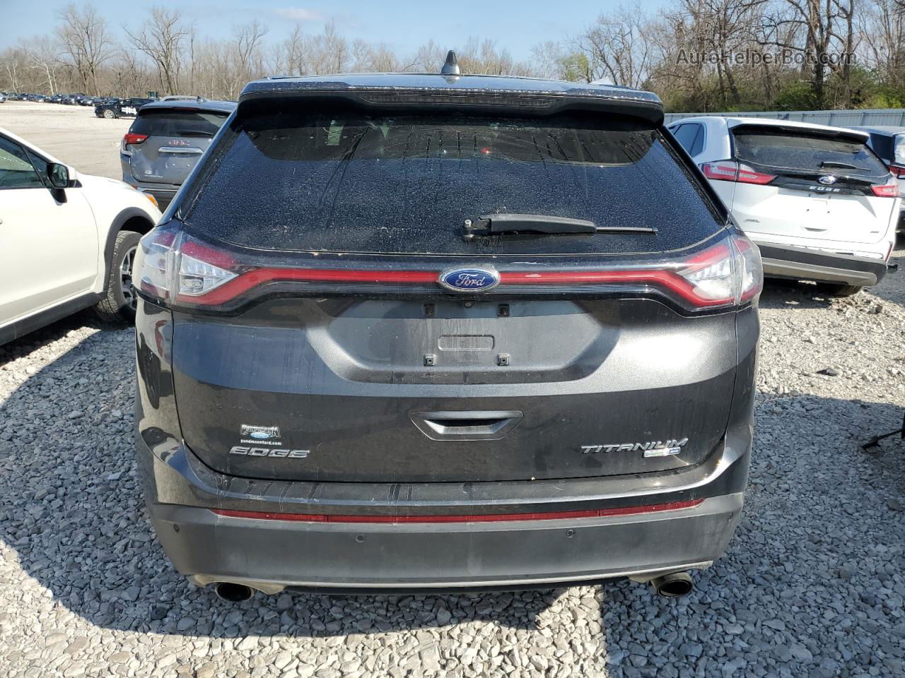 2015 Ford Edge Titanium Серый vin: 2FMTK4K96FBB42902