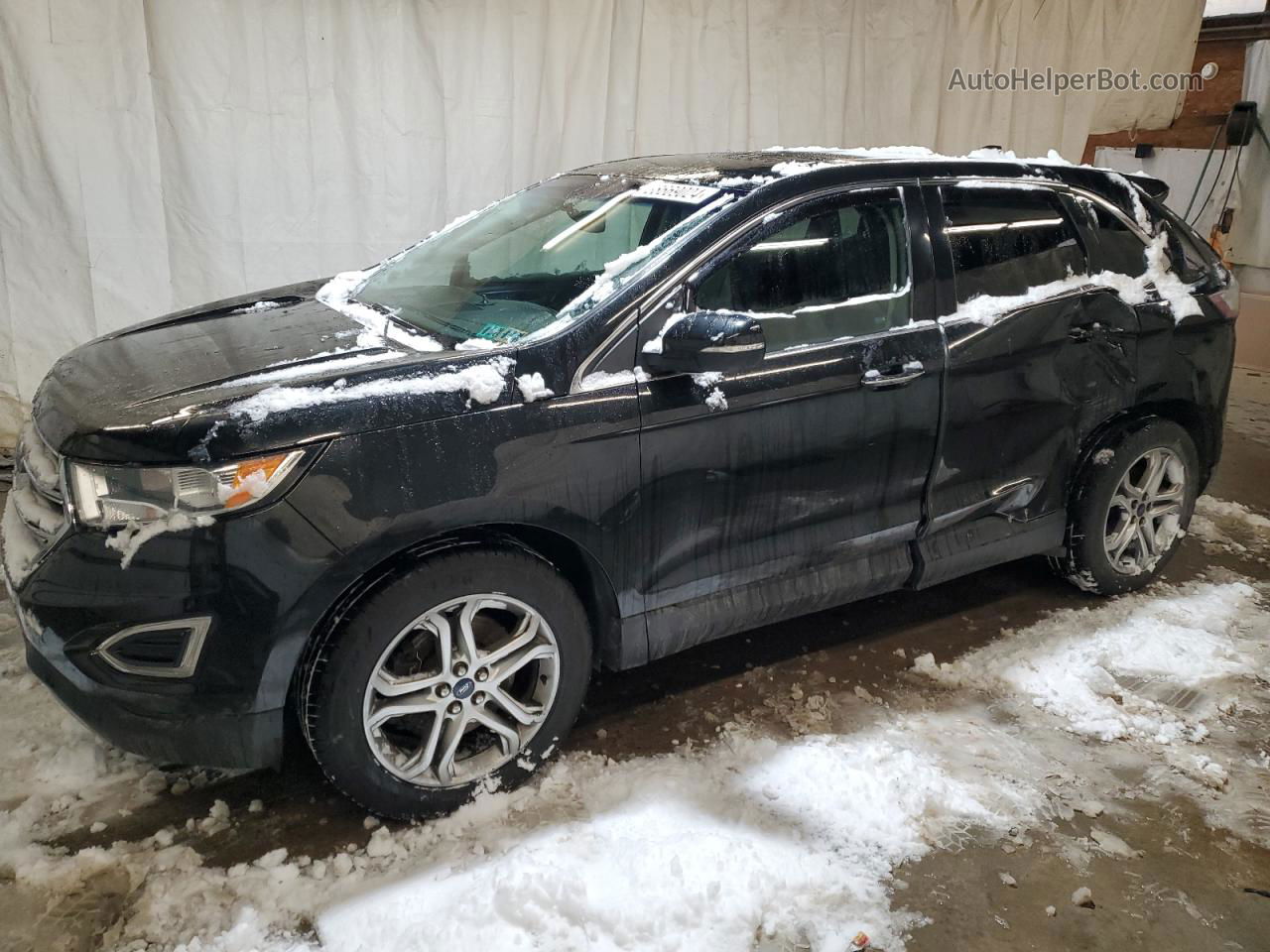 2015 Ford Edge Titanium Black vin: 2FMTK4K98FBB43016