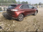 2015 Ford Edge Titanium Красный vin: 2FMTK4K98FBB80227