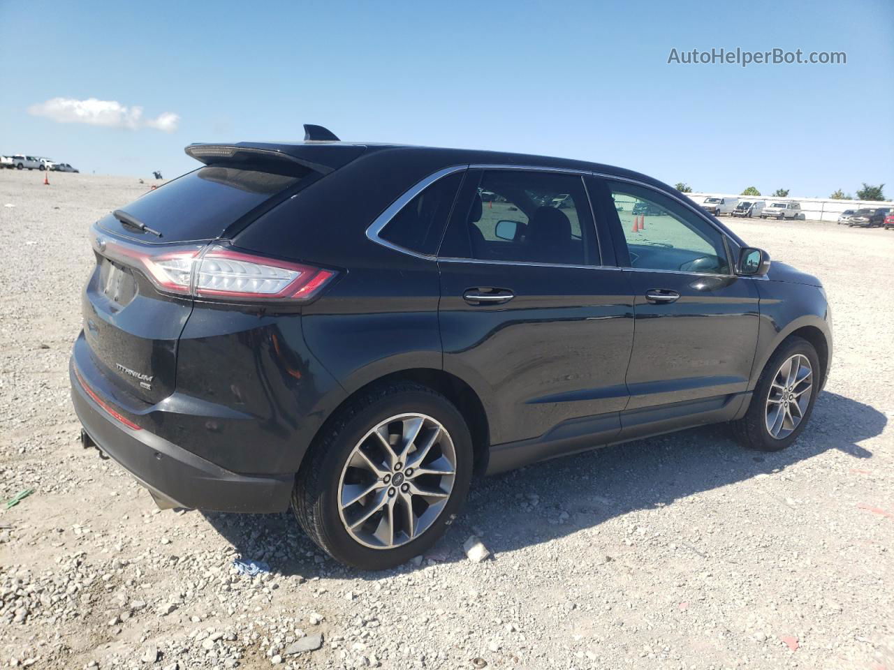 2015 Ford Edge Titanium Black vin: 2FMTK4K99FBC23666