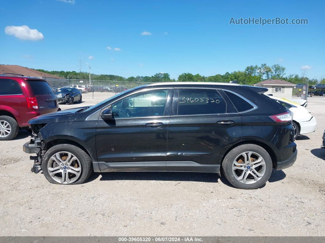 2015 Ford Edge Titanium Черный vin: 2FMTK4K9XFBB43681