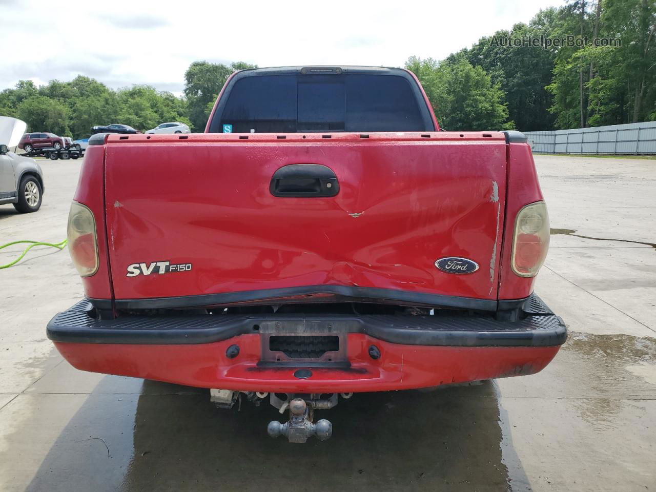 2004 Ford F150 Svt Lightning Red vin: 2FTRF07304CA53057