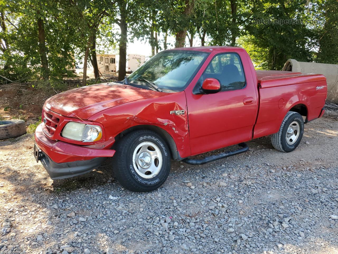 2003 Ford F150  Red vin: 2FTRF17283CA97531