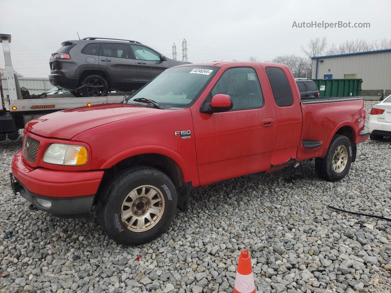 2003 Ford F150  Красный vin: 2FTRX08L73CA47007