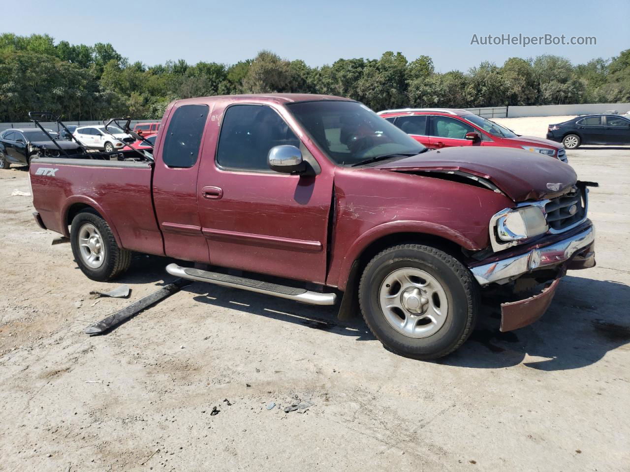 2003 Ford F150  Burgundy vin: 2FTRX17213CB09029