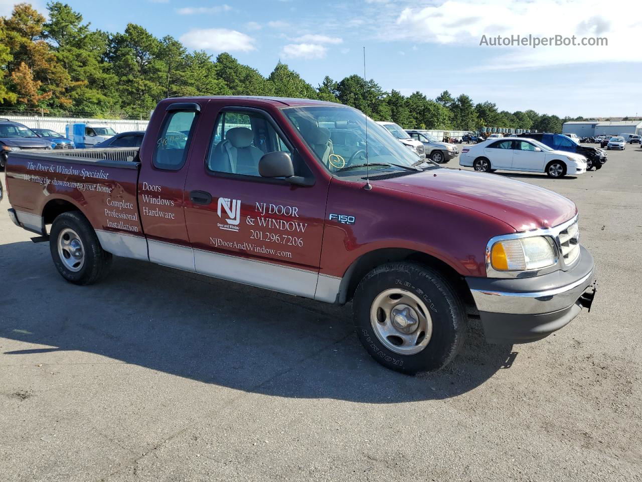 2003 Ford F150  Темно-бордовый vin: 2FTRX17283CA35088