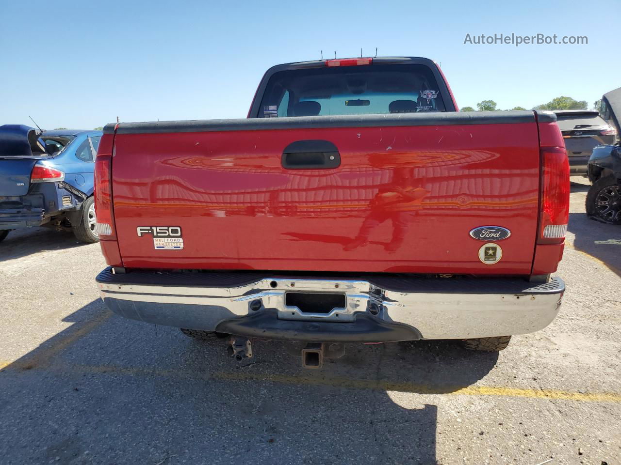 2003 Ford F150  Red vin: 2FTRX17W93CA77823