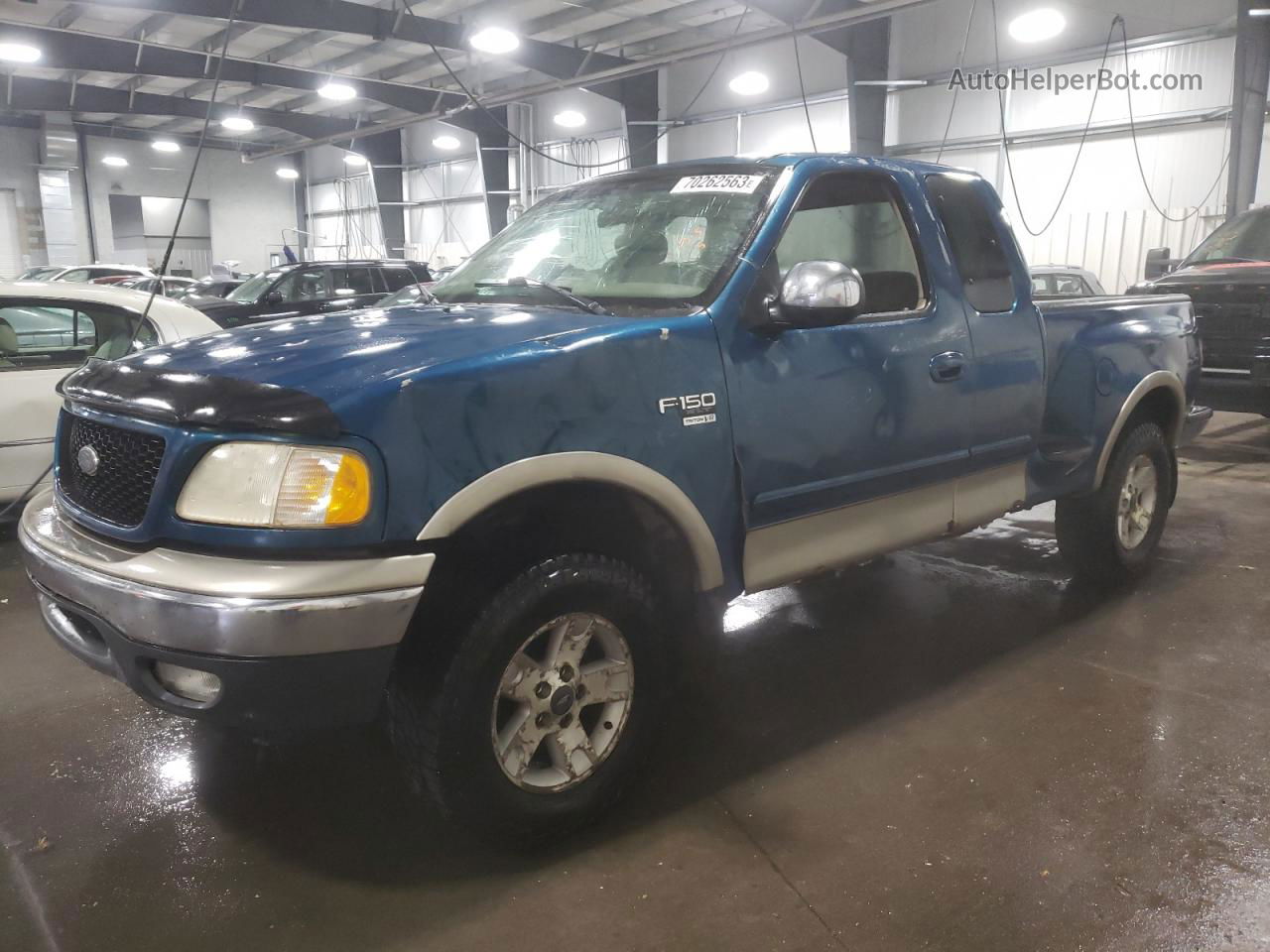 2001 Ford F150  Бирюзовый vin: 2FTRX18W01CA20163